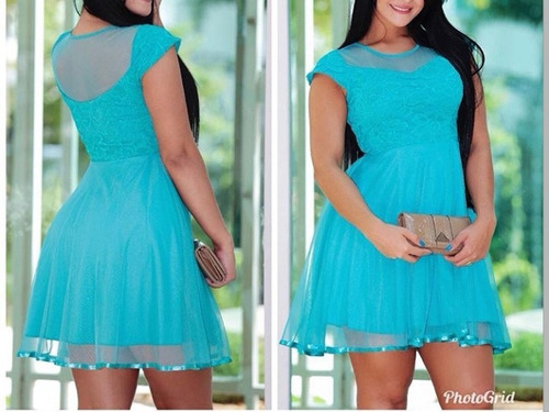 vestidos de debutantes azul tiffany