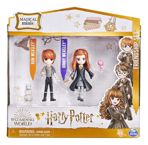 Bonecos Harry Potter Set Da Amizade Gina E Rony Weasley 2623