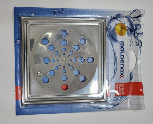 Kit 10 Grelhas Moldenox Com Caixilho - 15 X 15 Cm