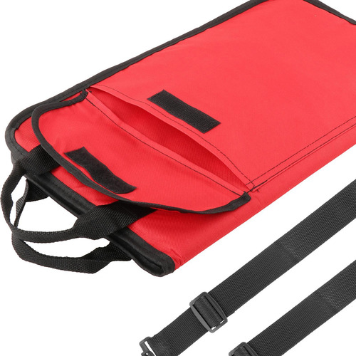 Drum Stick Gig Bag Resistente Al Agua Rojo Puesto 24 Palos