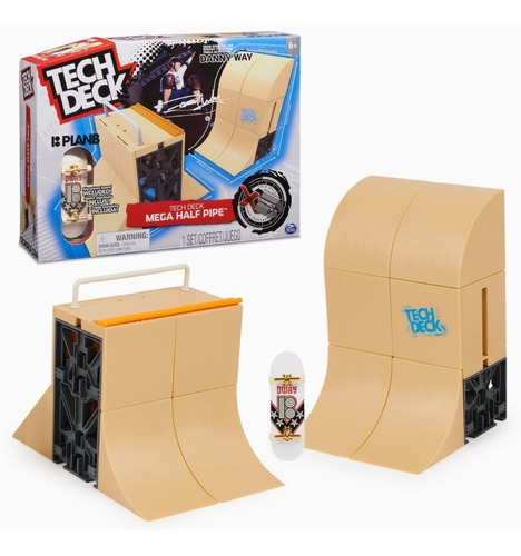 Tech Deck Danny Way Mega Half Pipe X-connect Park Creator