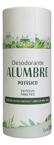 Desodorante Alumbre En Polvo Para Pies 100% Natural - 100 Gr