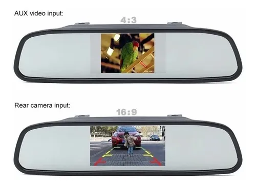 Retrovisor Dvr Full Hd 1080 Camara Frontal + Reversa | Meses sin interés