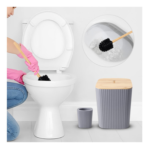 Kit De 6 Accesorios De Baño Cuadrado C56