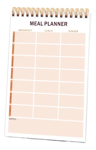 Planejador De Refeições, Caderno, Diário Alimentar