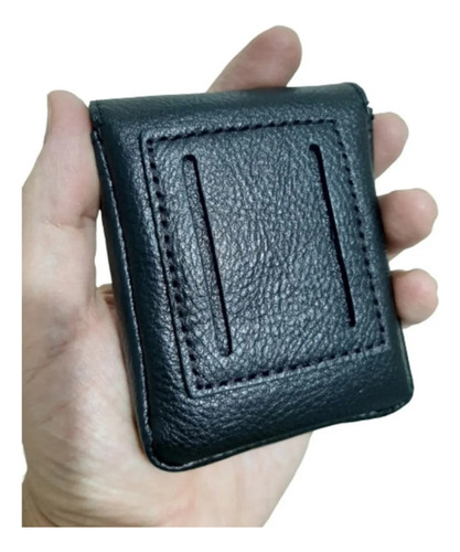 Funda Estuche Cuero Para Motorola Razr 60 Cinturón Pasacinto Negro Para Guardar El Celular Con Protección Puesta Dentro De La Funda De Cuero (silicona, Tpu, Goma)