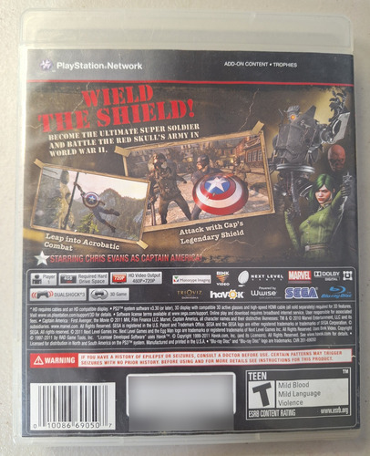 Captain America Super Soldier Ps3 Completo (Usado)
