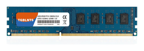 Memoria Ram Pc3-10600 Gamer 4gb Tgblnts Ddr3-1333 Udimm