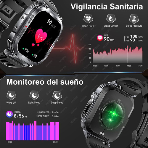 S320b Reloj Inteligente Hombre 2.02 Smart Watch Linterna