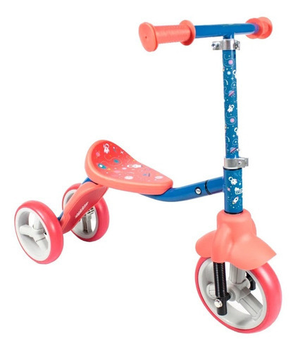 Patinete Triciclo Infantil Bibiciclo 2 Em 1 Bel Fix 509600 Cor Multicolor