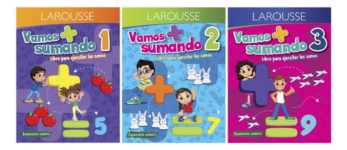 Colección Paraescolares "Vamos sumando", de Larousse. Editorial Larousse, tapa blanda en español, 2018