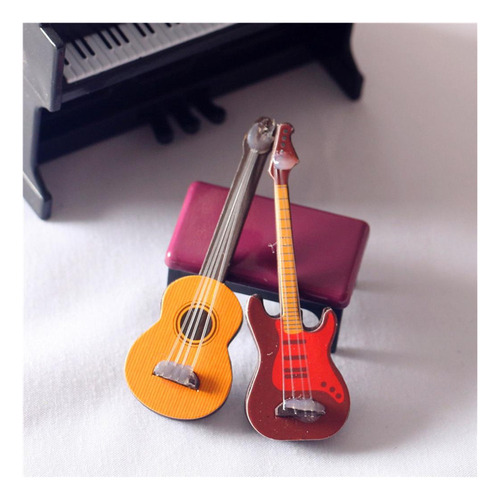J 2 Piezas De De Madera For Guitarra, Modelo For Niños,
