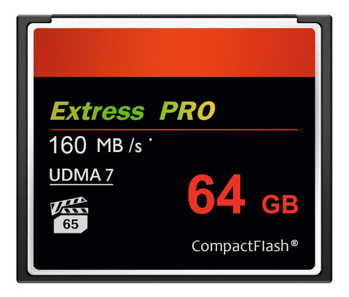 Tarjeta De Memoria Compactflash De 64 Gb Udma Velocidad Hast