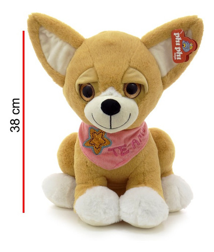 Perro Chiwuawa De Peluche Sentado 38 Cm. Phi Phi Toys