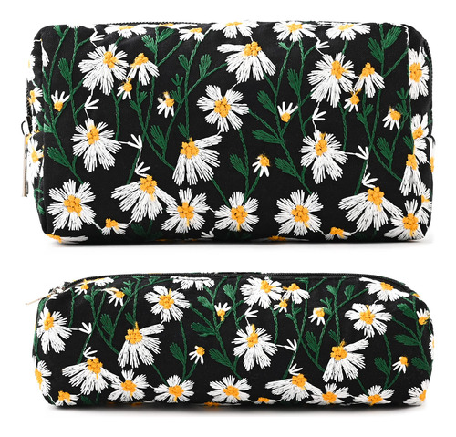 Soidram Bolsa De Maquillaje Floral Para Cosmeticos, Bolsa De