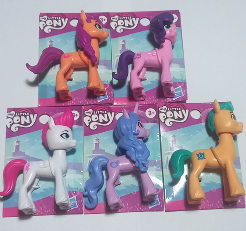 My Little Pony 9 Cm De Altura Lote De 5 Ponys Serie Completa (Usado)
