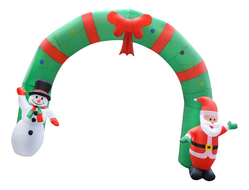 Arco De Muñeco De Papá Noel Inflable Iluminado Arco De