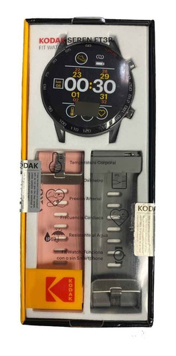 Kodak Fit Watch Ft3r - Correa Rosa Y Gris