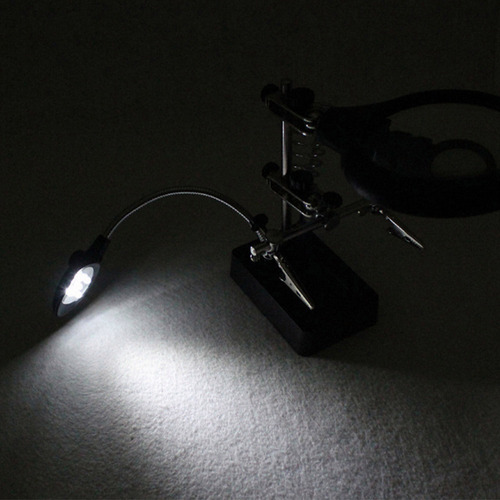 ** Lupa Con Base De Pinza De Luz Led For Soldar