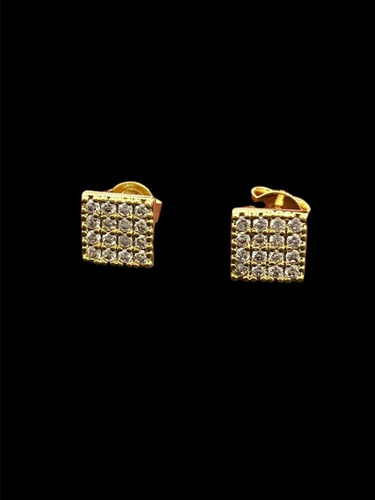 Brinco Masculino Neymar Cravejado Em Microzirconias Ouro 18k