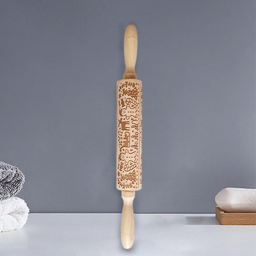 Pernos De Balanceo De Madera De Navidad Grabado Jm01679