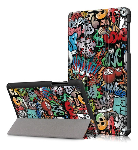 Funda Smart Cover Graffiti P/ Tablet Samsung Galaxy A8 2019