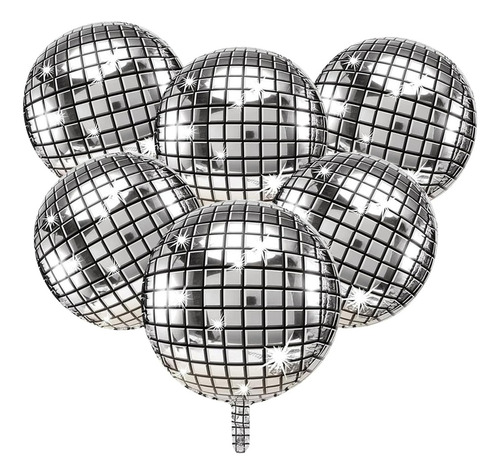 Globo Metalizado Orbz Boliche Brillante 24 Pulgadas X 10 Un