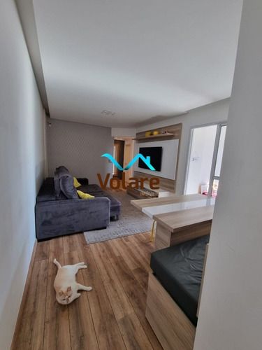Imagem 4 de 28 de Apartamento Rico Em Armários Panejados Em Todos Os Ambientes Com 2 Vagas De Garagem E Sacada Gourmet! - 2885 - 70431832
