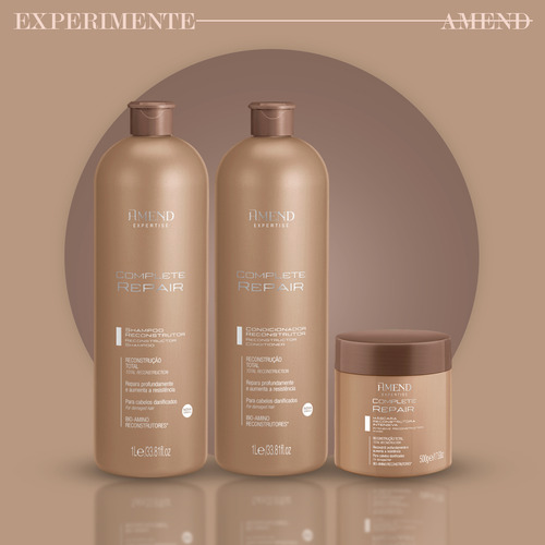 Kit Amend Complete Repair - Sh 1l + Condic 1l + Mascara 500g