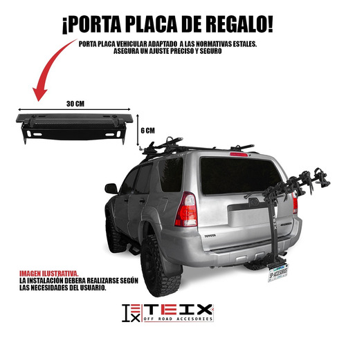 Rack Tiron Portabicicletas P/4 Tipo Thule Suzuki Jimny
