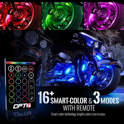 Opt7 Aura - Kit De Iluminacion Led Para Motocicleta, Kit De