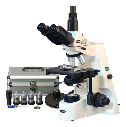 Amscope Microscopio Compuesto Trinocular De Contraste De Fa.