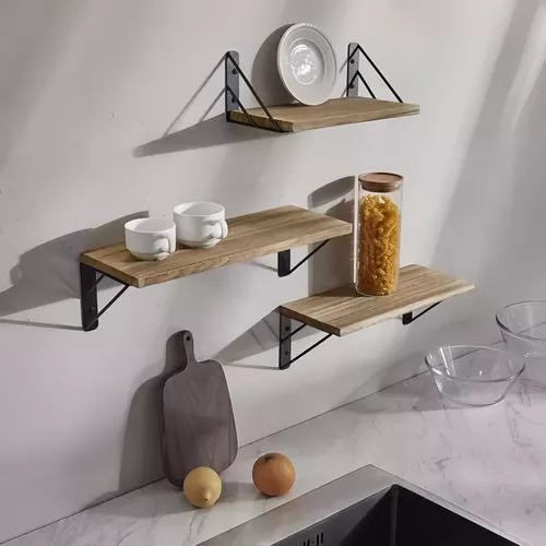 Set 3 Repisa Decorativas Todo Ambiente 3 Medidas