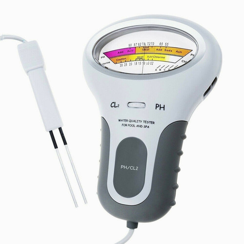 Probador Portátil 2 En 1 De Nivel De Ph Y Cloro De Agua Cl2