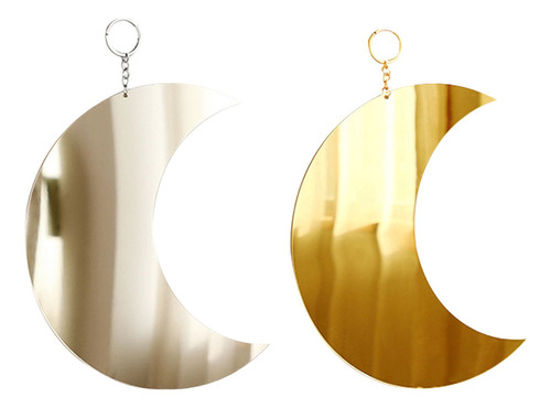 Espejo Boho Home Decor Con Forma De Media Luna Para Colgar E