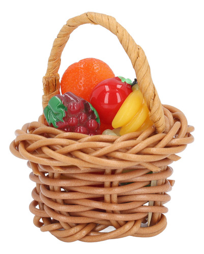 Cesta De Fruta En Miniatura, 3 Unidades, Divertida Simulació