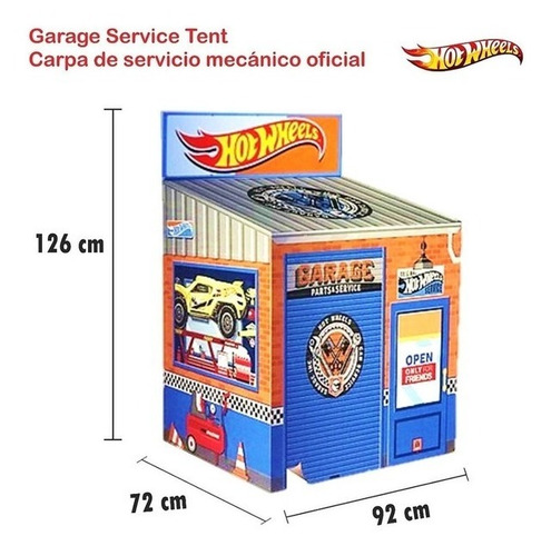 Imagen 2 de 5 de Garage Hot Wheels Casa Casita Carpa Niños Original