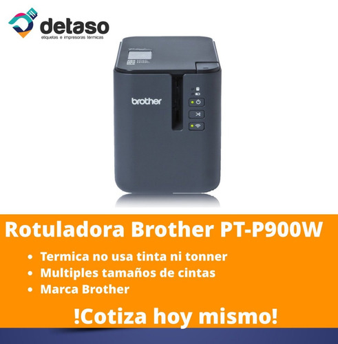 Rotuladora Industrial Brother Pt-p900w Wifi Etiquetas