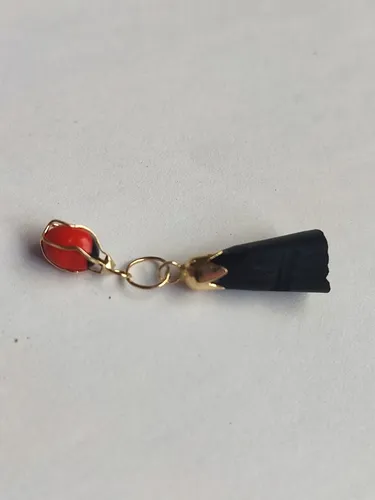 Azabache Con Peonía Oro 18