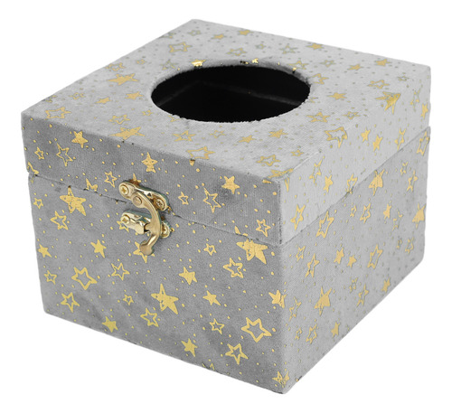 Soporte Para Pañuelos Para Baño, Madera, Estampado De Estrel