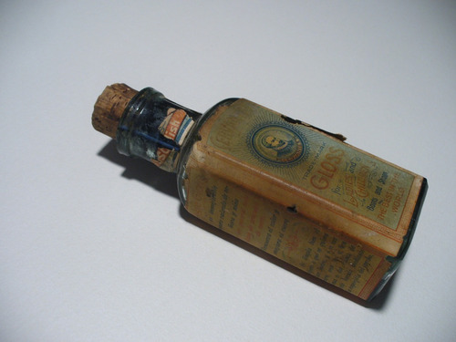 Antigua Botella De Tinta Cervantes Or. Alemania (Usado)