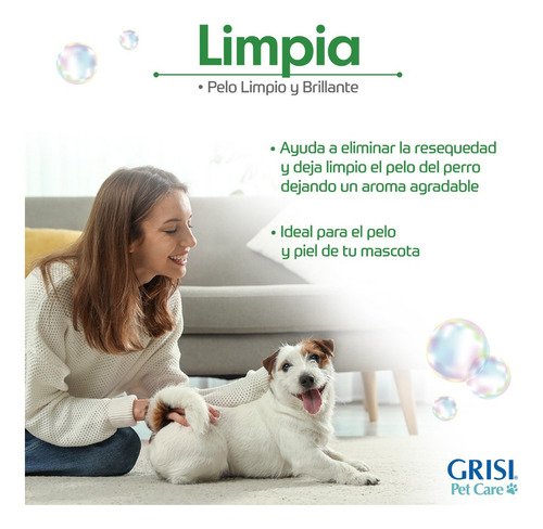 Shampoo Grisi Guau Para Perro 400ml Fragancia Aloe Vera Aloe Vera