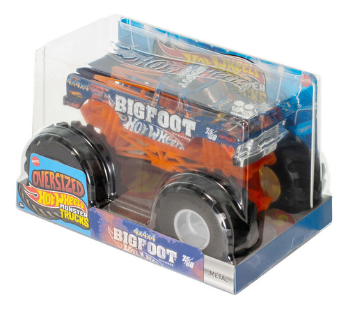 Hotwheels Monster Truck Oversized Bigfoot 1:24 Color Naranja