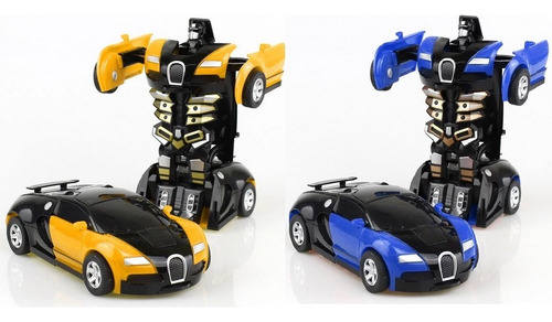 Pack 2 Autos Robots + Adhesivos Autobots