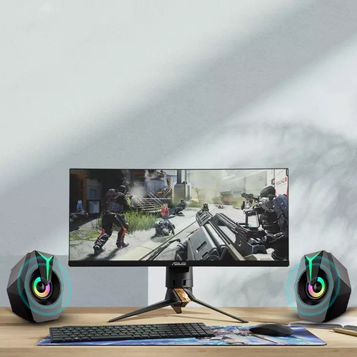 Imagen 4 de 5 de Parlante Gaming Para Pc O Notebook Led Rgb