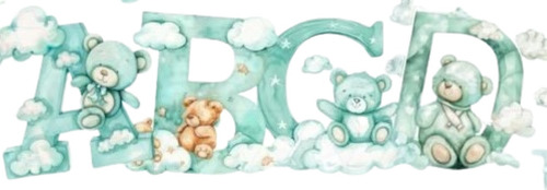 Imágenes Digitales Letras Números Ositos Celestes 97557230