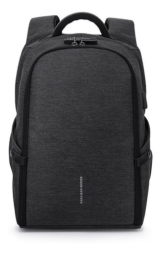 Mochila Antifurto Roubo Nova Lacrada Profissional 2 Em 1 Cor Cinza-escuro