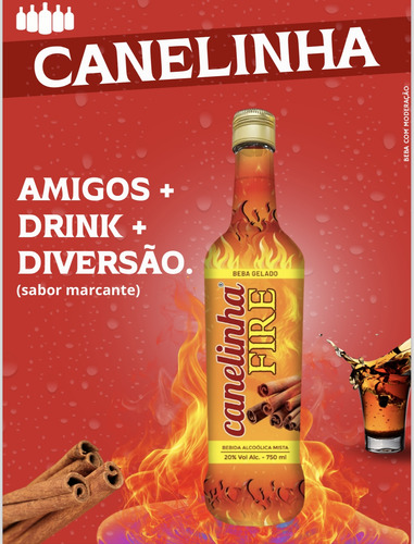 Kit Com 3 Cachaças Licor Bananinha Açaí Canelinha Dgusta