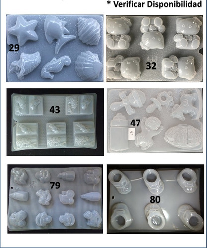 Molde Jabón Gomita Gelatina Paquete 4 Pz A Elegir Parte 1