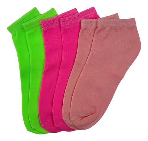 Calcetines Tines Colores Fosforescentes Unisex 12 Pares